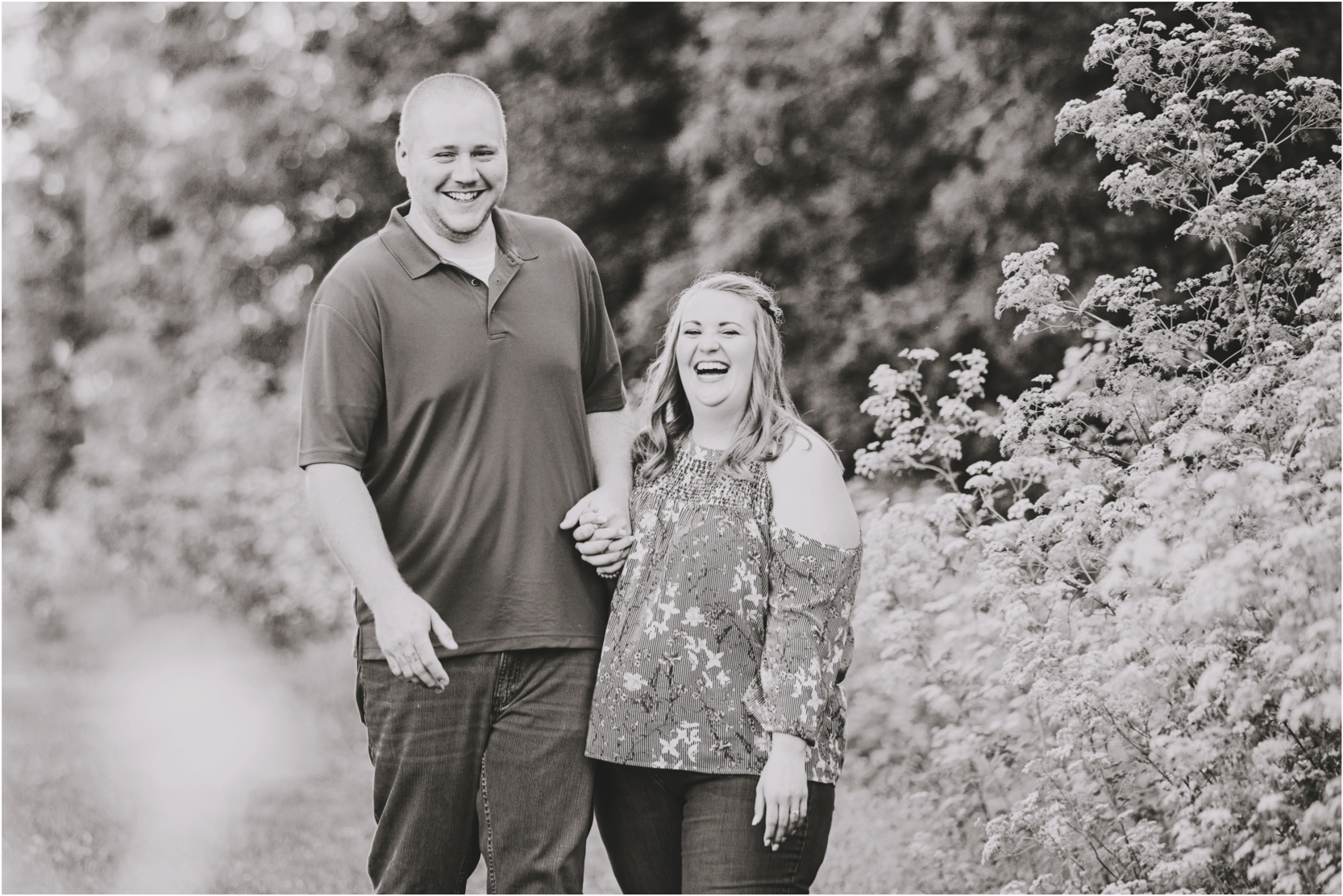 Spring Engagement Session Laughter