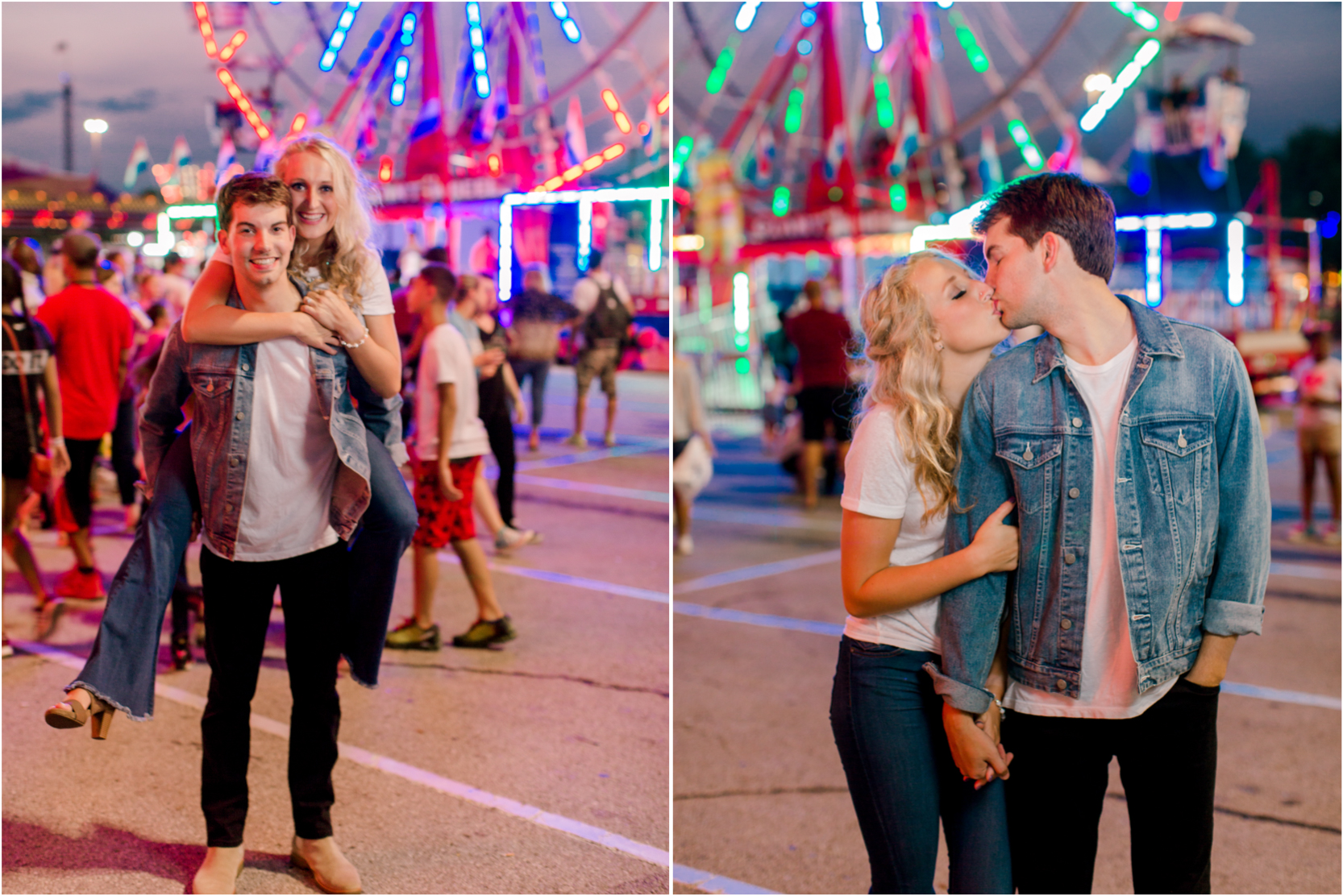Louisville Carnival Engagement Session Funnel Cake Uniquely His Photography