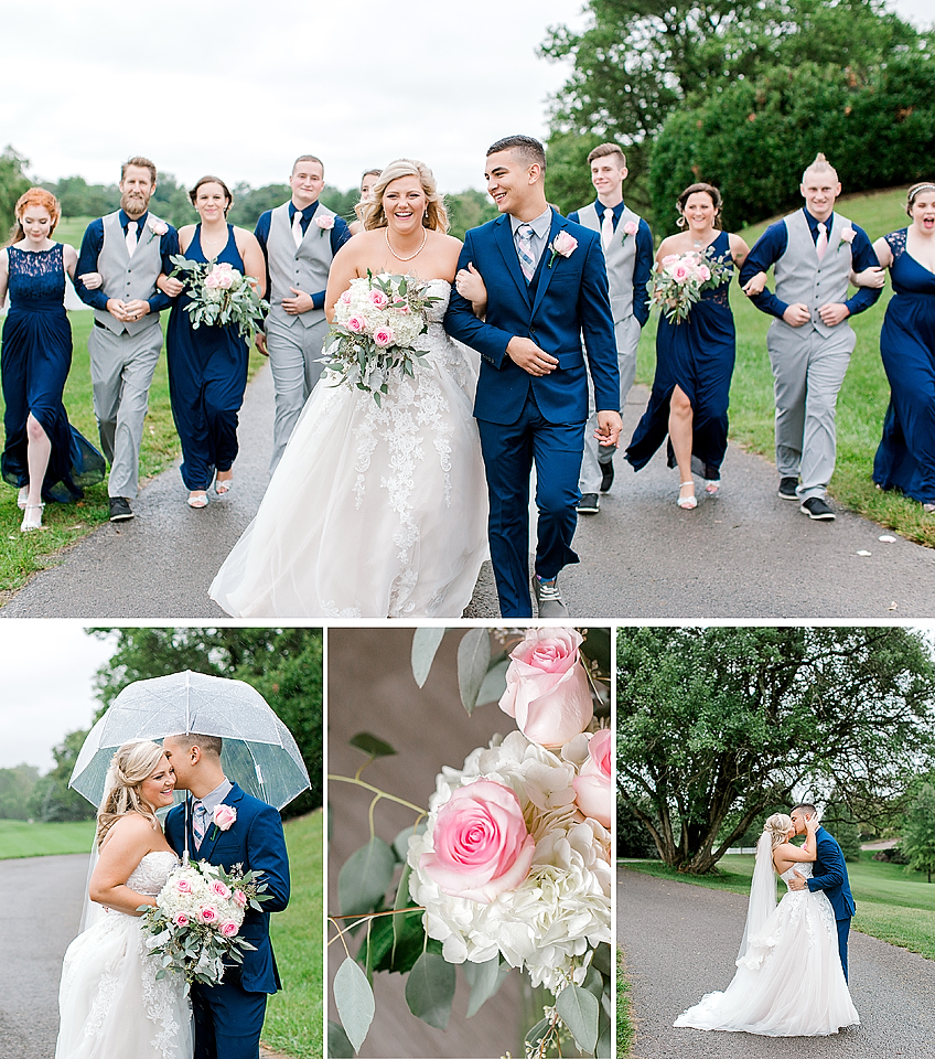 Blush and Navy Louisville Kentucky Wedding Photography