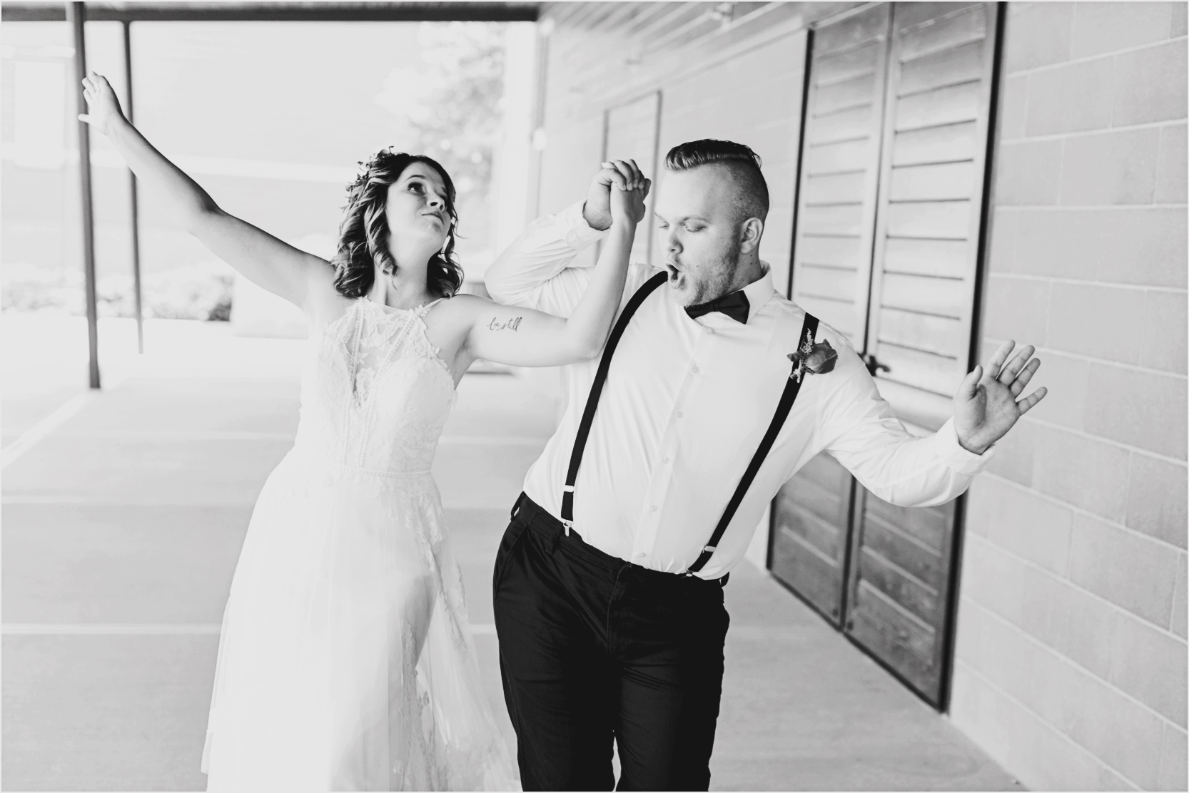 Bride and Groom Dancing Wedding Portraits Uniquely His Photography