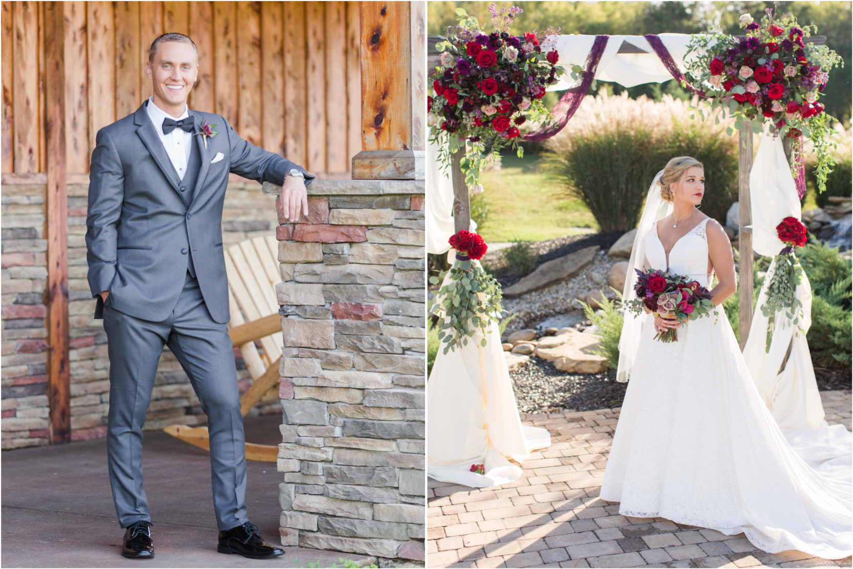 Tuckers Gap Bride and Groom Portraits Outdoor Fall Wedding Photography