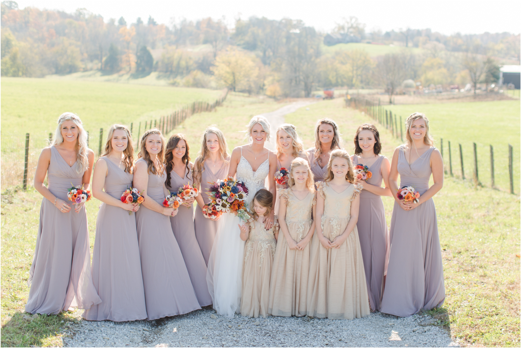 Louisville Wedding Photography Barn Bridal Party