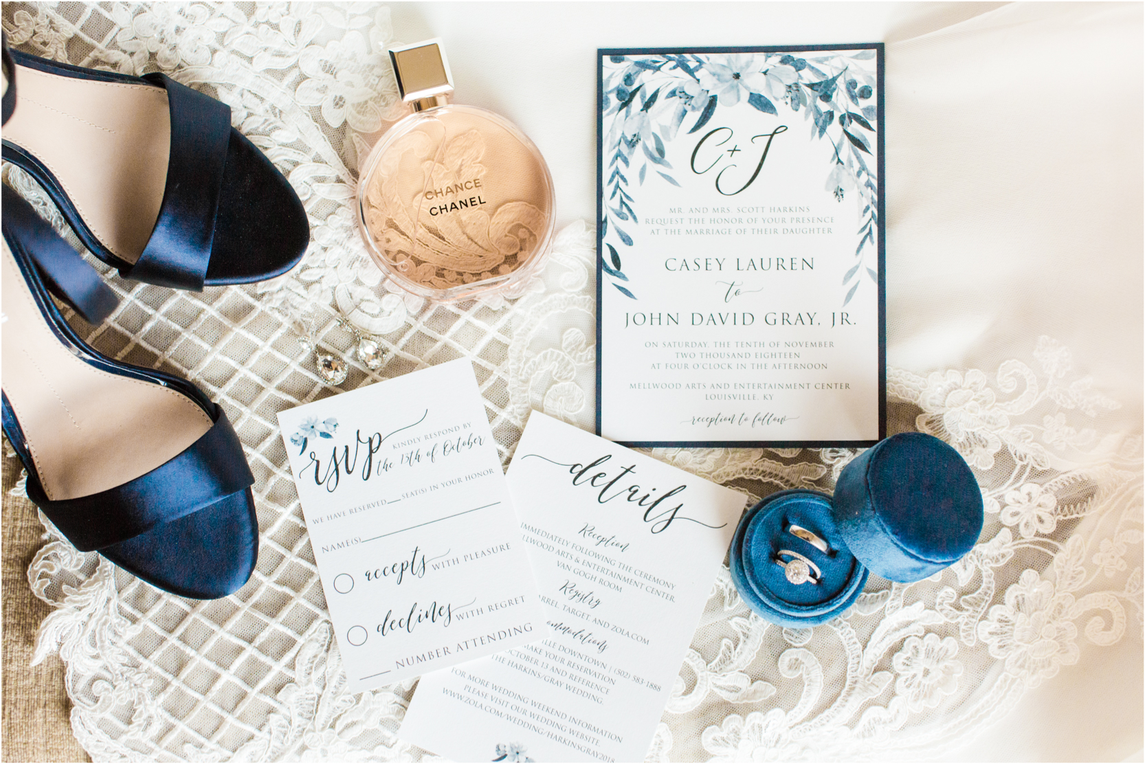 Blue Navy Wedding Invitations Louisville Ky Photography