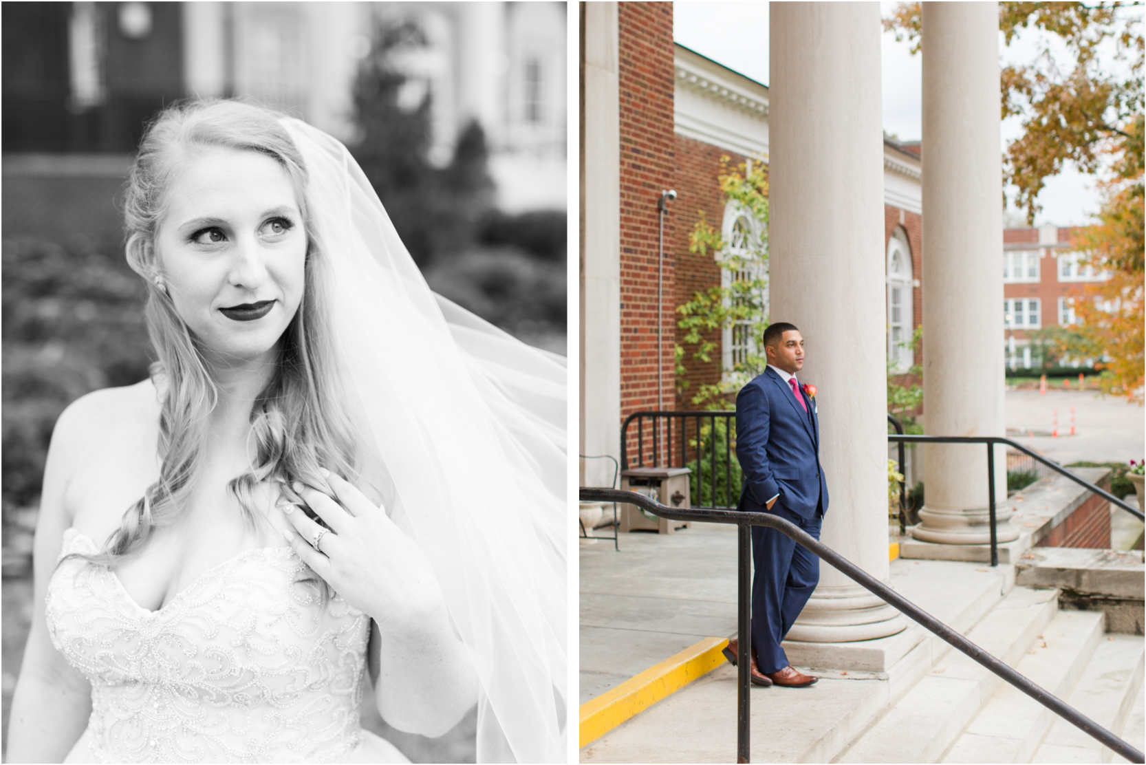 Olmsted Bride and Groom Wedding Portraits Fall Color Uniquely His Photography