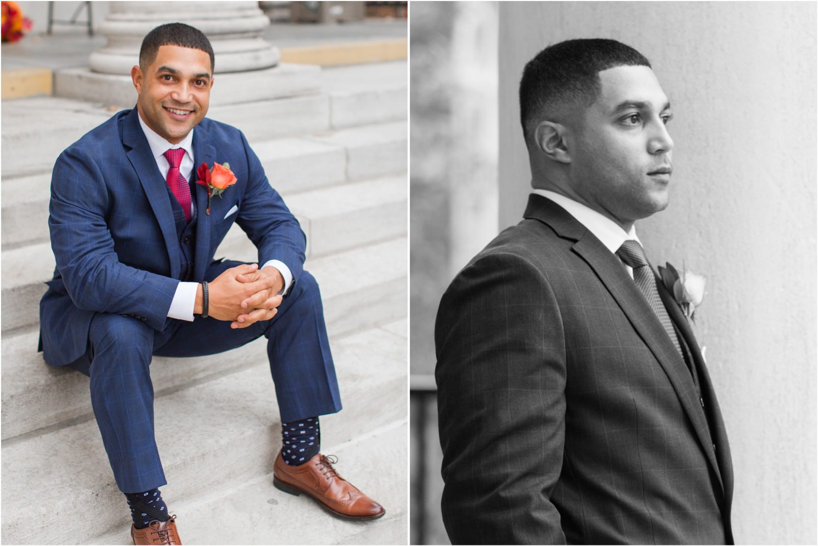 Olmsted Groom Wedding Portraits Fall Color Uniquely His Photography