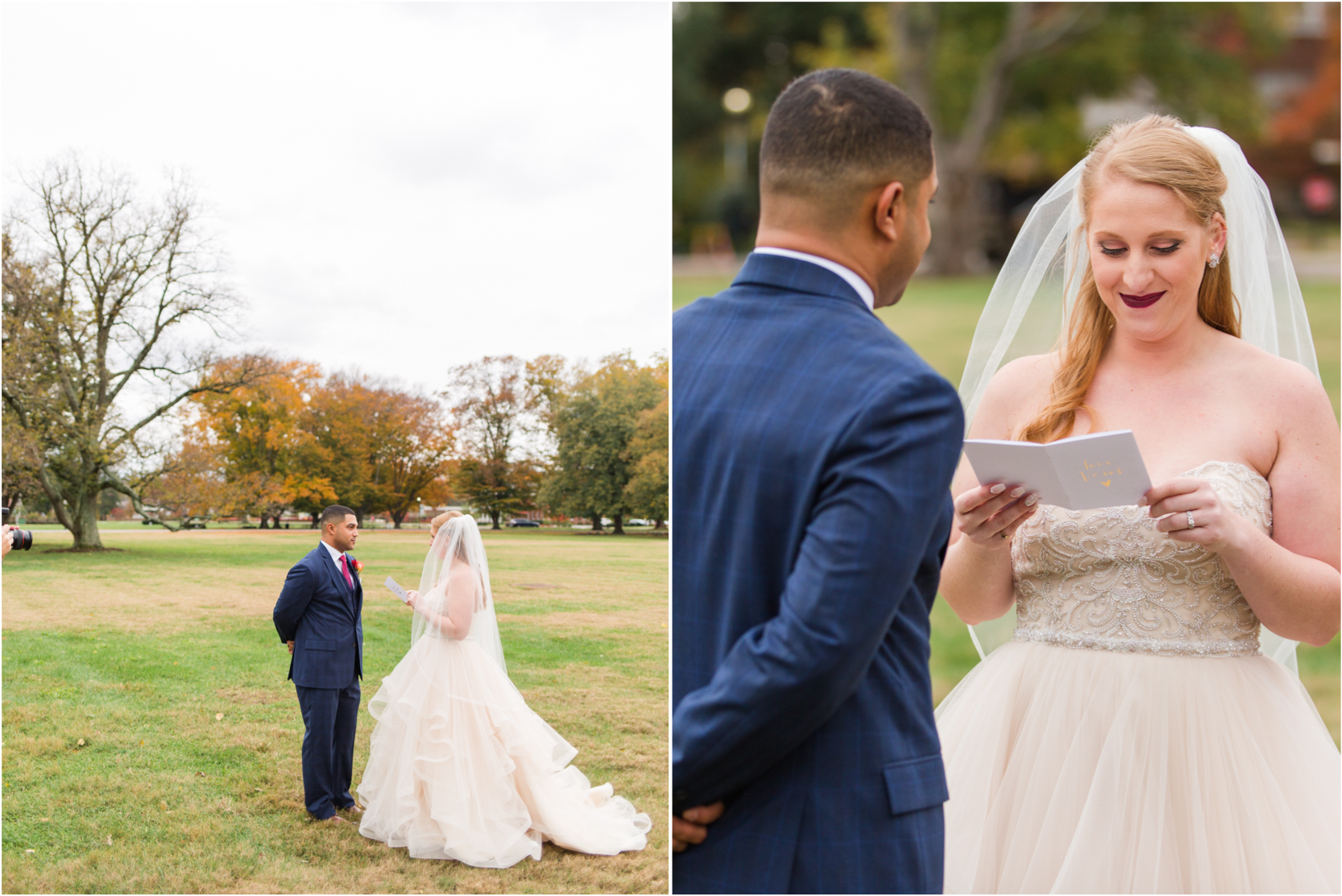 Olmsted Wedding Bride Groom Vows Fall Color Uniquely His Photography