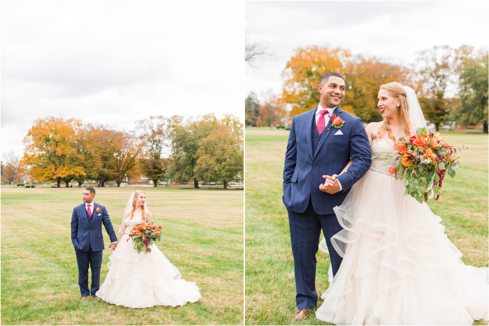 Olmsted Fall Bride and Groom Portraits Nanz and Craft Flowers Uniquely His Photography
