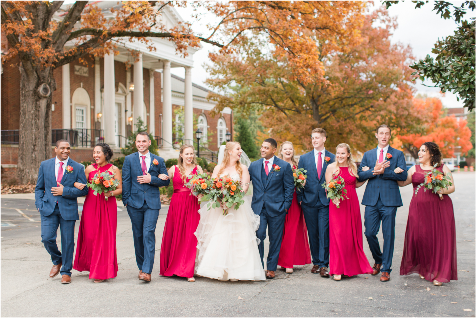 Olmsted Fall Wedding Party Portraits Nanz and Craft Flowers Uniquely His Photography