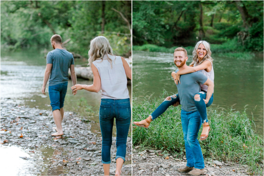Creek Playful Couples Pictures