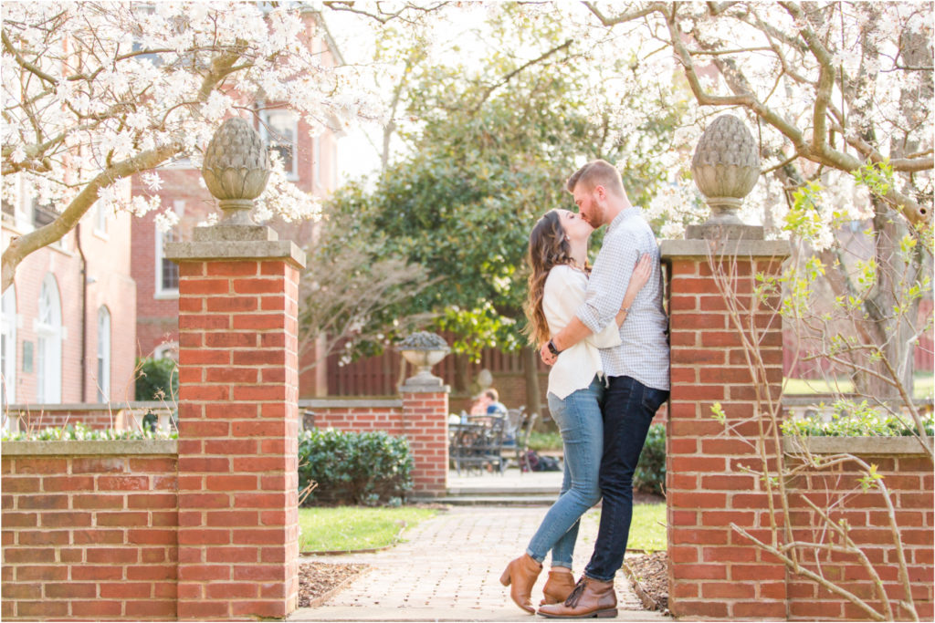 Spring Blooms Louisville Kentucky Seminary Engagement Photography