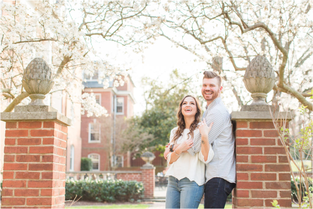 Spring Blooms Louisville Kentucky Seminary Engagement Photography