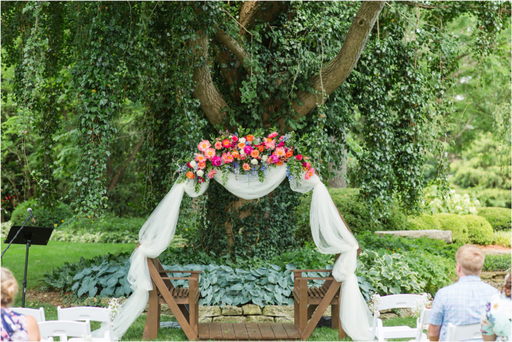 Gardens at Ray Eden Ceremony Peony Floral Arch