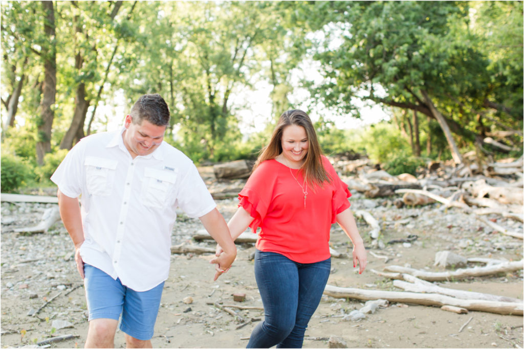 Falls of the Ohio- Southern Indiana Wedding Photographer- River Engagement Session