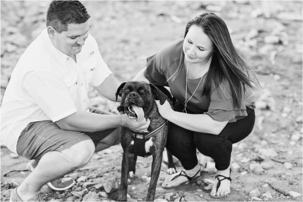 Falls of the Ohio- Dog Puppy Engagement Session- Louisville Wedding Photographer