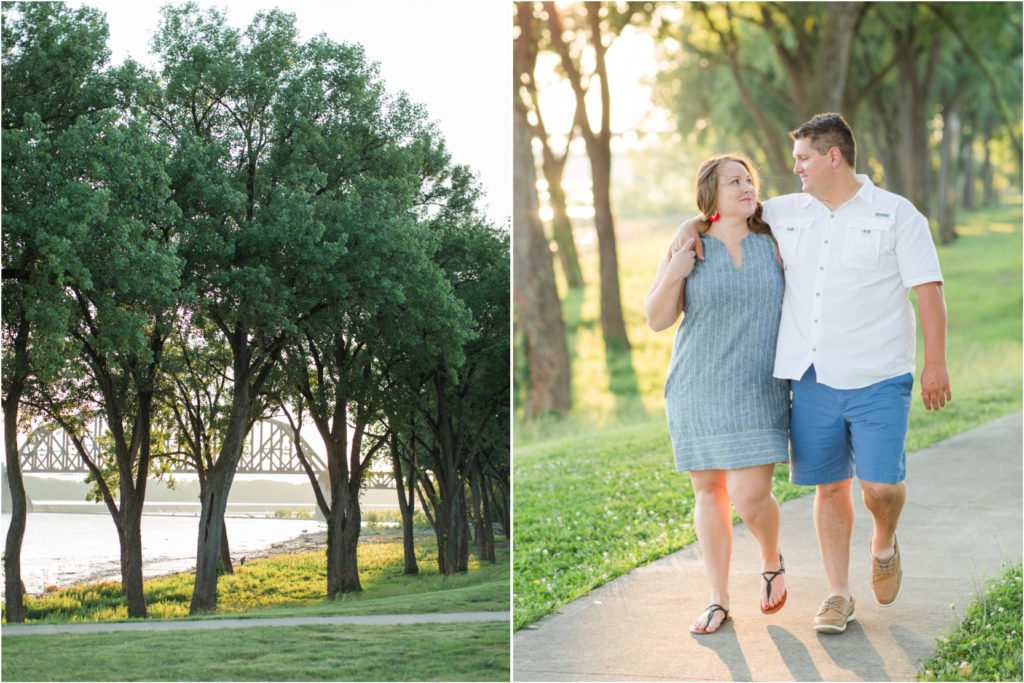 Falls of the Ohio- Widows Walk- River Engagement Session- Louisville Wedding Photographer