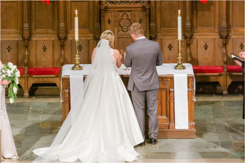 First Congregational Church New Year's Eve Wedding ceremony