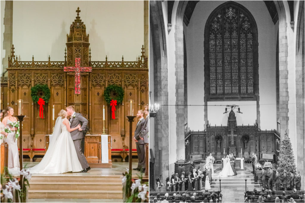 First Congregational Church New Year's Eve Wedding ceremony