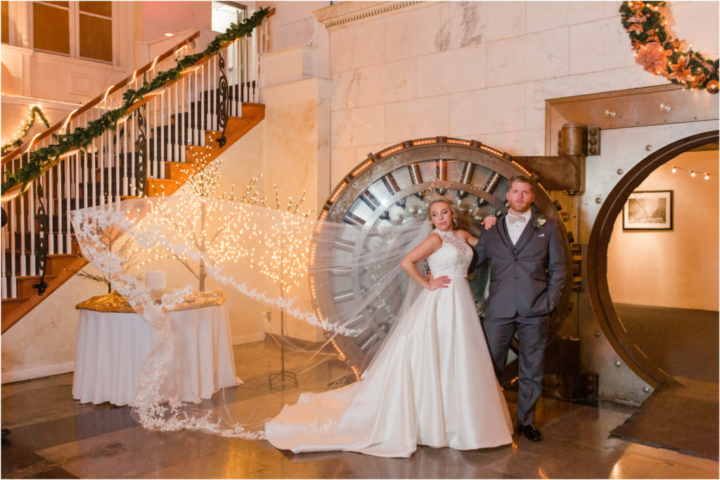 The Vault flash indoor wedding portraits