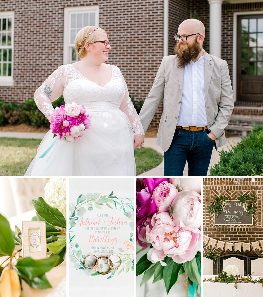 Backyard Intimate Wedding Ceremony Kentucky Photographer