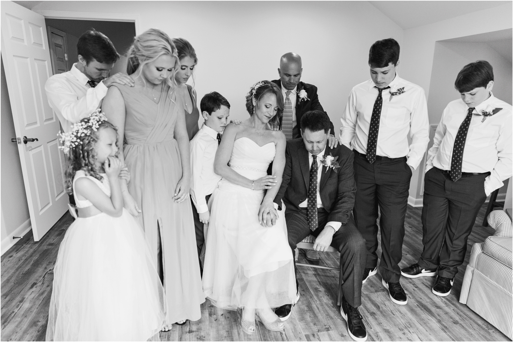 Wedding Day Prayer Wedding Photography
