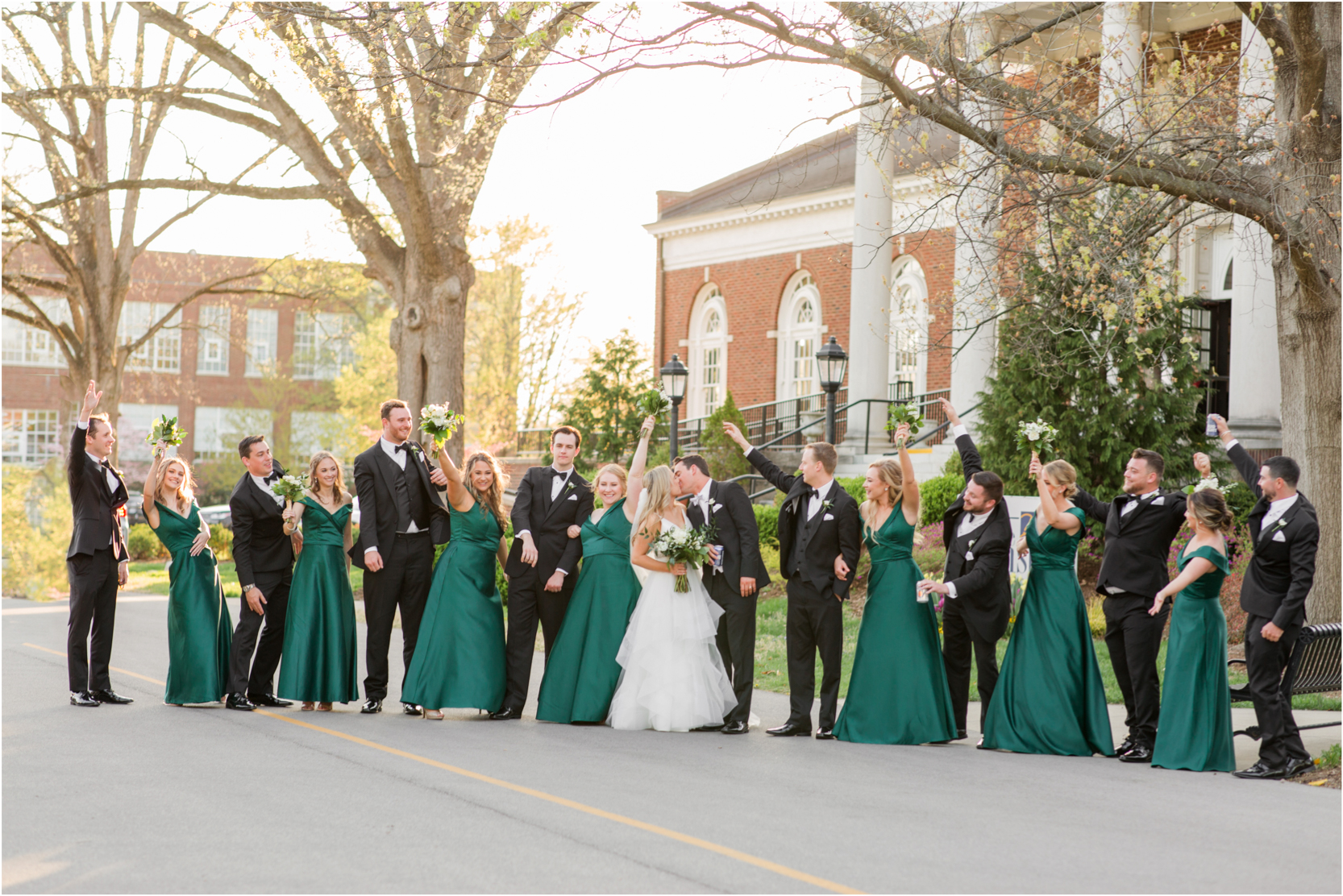 Olmsted Wedding Emerald Green Wedding Party Louisville Kentucky