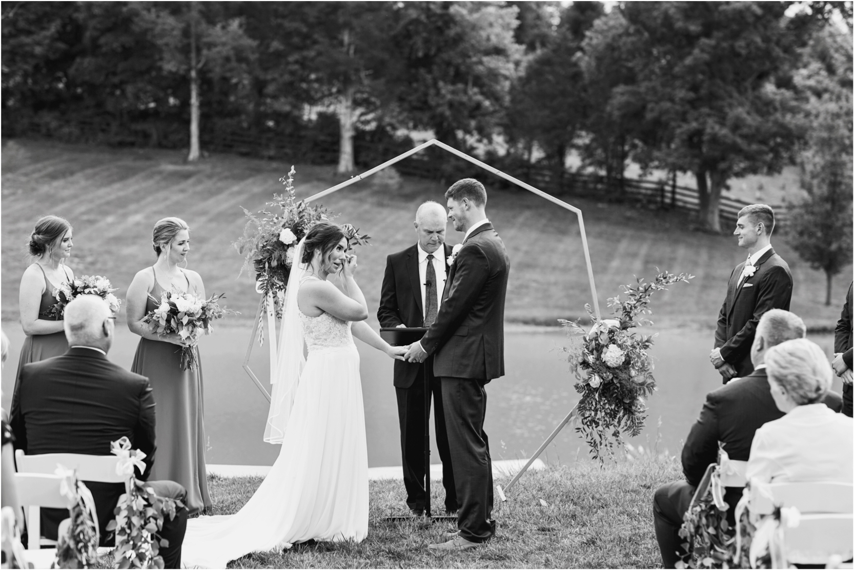 Kentucky Wedding Venue Hazelnut Farm Outdoor Ceremony Bride 